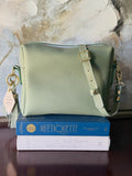 Sage Leather Crossbody